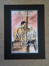 Eli Wallach Signed Visiting Mr Green Broadway Theater Matted Play Poster 15 X 20
