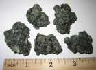 5 NATURAL DARK GREEN 1"-1.2" PREHNITE CRYSTAL CLUSTERS FROM MOROCCO ~ 72.3grams — photo 5
