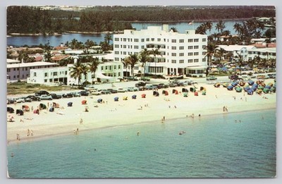 The Trade Winds Hotel Fort Lauderdale Florida Vintage Beach Postcard