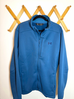 NEW NWOT Under Armour ColdGear Full Zip Fleece Jacket Men s XL Blue