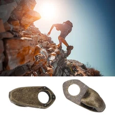 20Set Alloy Boot Lace Hooks Lace Fittings With Rivets For Repair/Camp/Hike/Climb