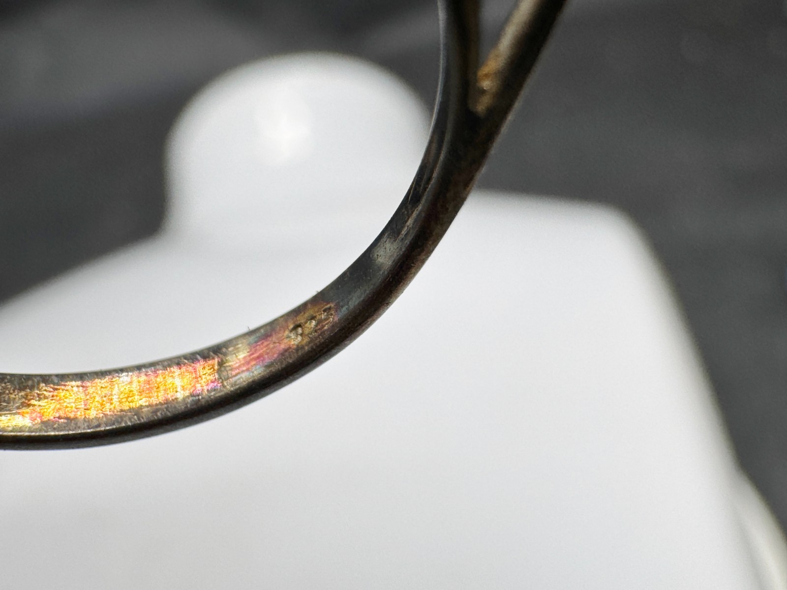 VINTAGE SOLID SILVER BRIGHT LARGE SOLITAIRE GEM S… - image 5