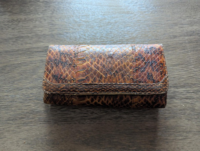 Genuine Snake Skin (Cobra or Python?) Wallet/Purse. Excellent unused condition.
