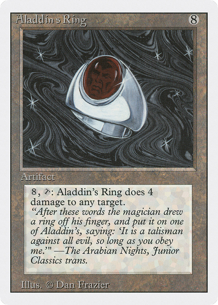 Aladdin's Ring (Damaged) Revised Edition 3ED Magic MTG