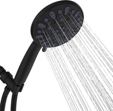 High Pressure Shower Head 7 Spray Modes, Detachable with Long Hose  Bracket