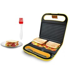 Electric Indoor Grill Panini Press Maker with Nonstick Plates
