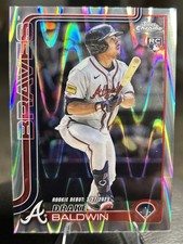 2025 Topps Chrome Update Rookie Debut Drake Baldwin #USC88 RayWave Refractor RC