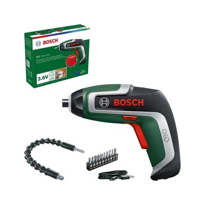 Bosch IXO 7 Akku Schrauber Set Flexi Akkuschrauber LED inkl. Biegsame Welle
