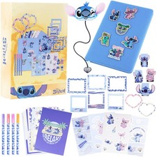 Disney Stitch Scrapbook Kit for Kids with Notebook, Stickers, Pens, Bookmarks...