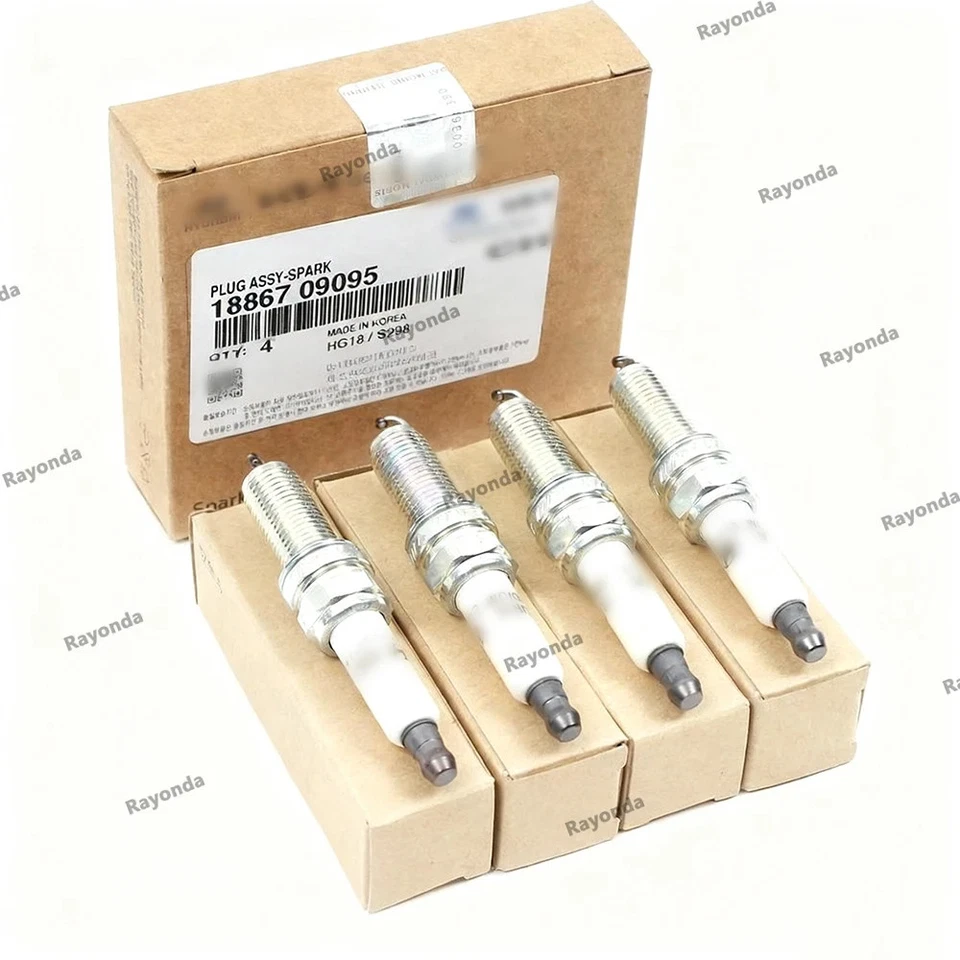 ⭐GENUÍNO⭐ Vela de ignição 4 peças para 17-24 Elantra Kona Veloster Forte Seltos Soul 2.0L - Imagem 2 de 4