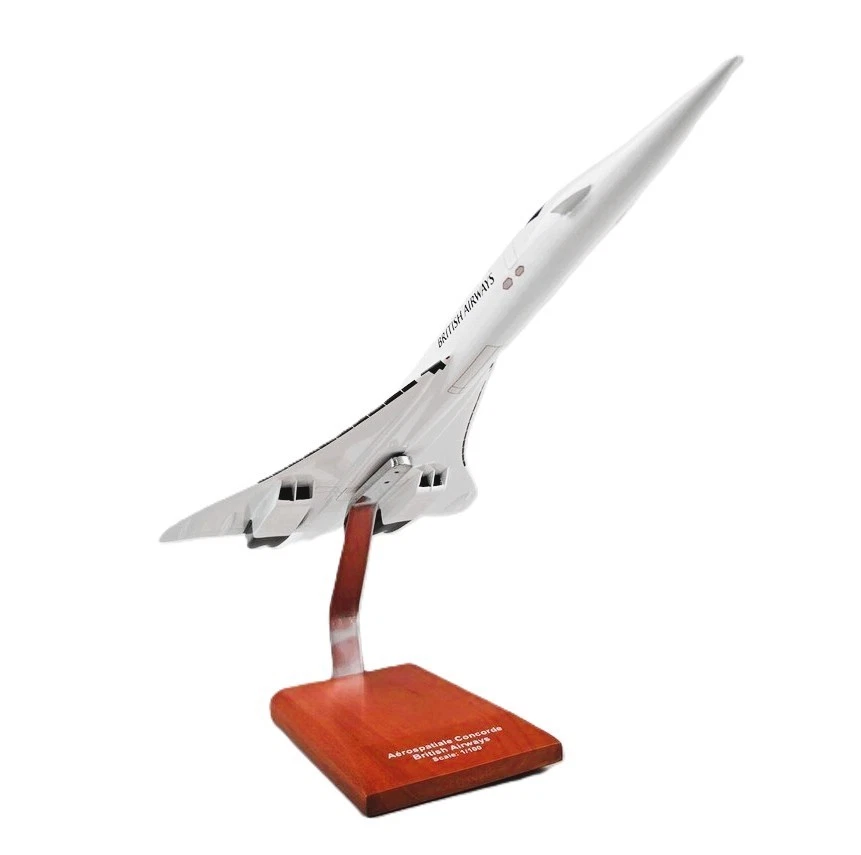 Avión British Airways Aérospatiale BAC Concorde Union Jac Escritorio 1/100 Modelo SC Foto 3 de 4