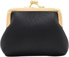 Coin Purse Kiss Lock Coin Purse For Women Large Capacity Coin Pouch Vintage
