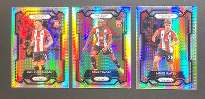LOT OF 3 HYPER BASE CARDS - SHEFFIELD UNITED - 2023/24 PANINI PRIZM SOCCER