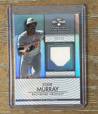 Eddie Murray Game Used 2012 Topps Triple Threads /36 Baltimore Orioles 
