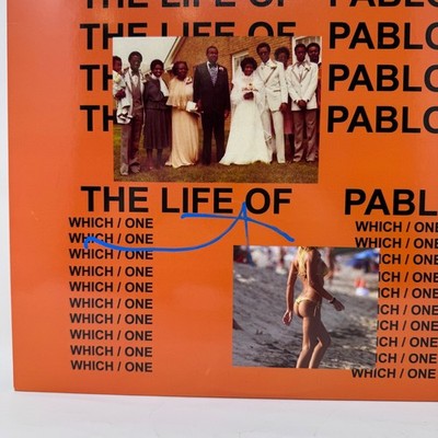 Kanye West Signed Autograph The Life of Pablo Vinyl Record Album