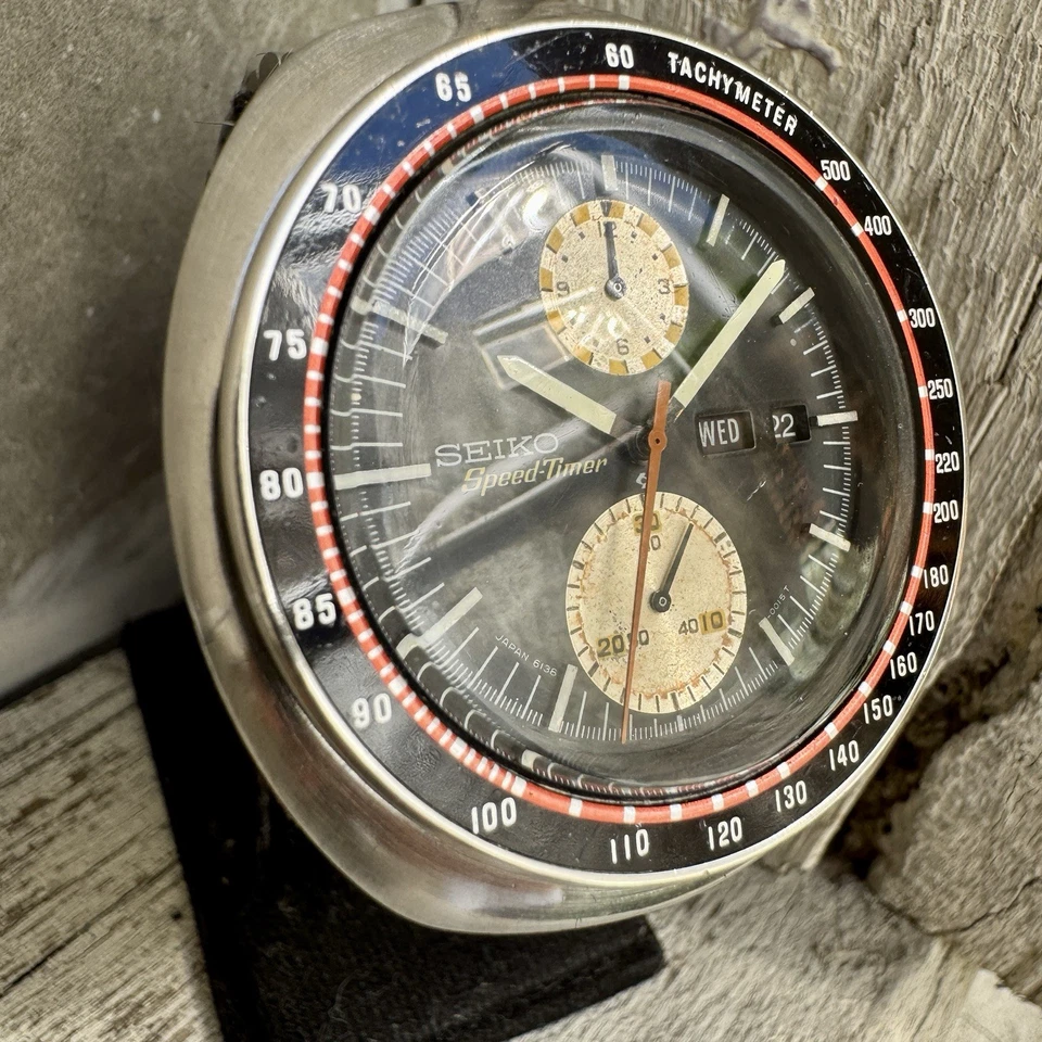 De colección JDM Seiko Speedtimer UFO Cronógrafo Automático 6138-0011 Años 70 Ori Completo Foto 4 de 4