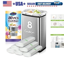 High Density 8 Gallon Trash Bags – Clear, Strong & Versatile for Daily Use