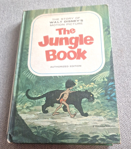 The Jungle Book Walt Disney Hard Cover Authorized Edition 1967 Whitman