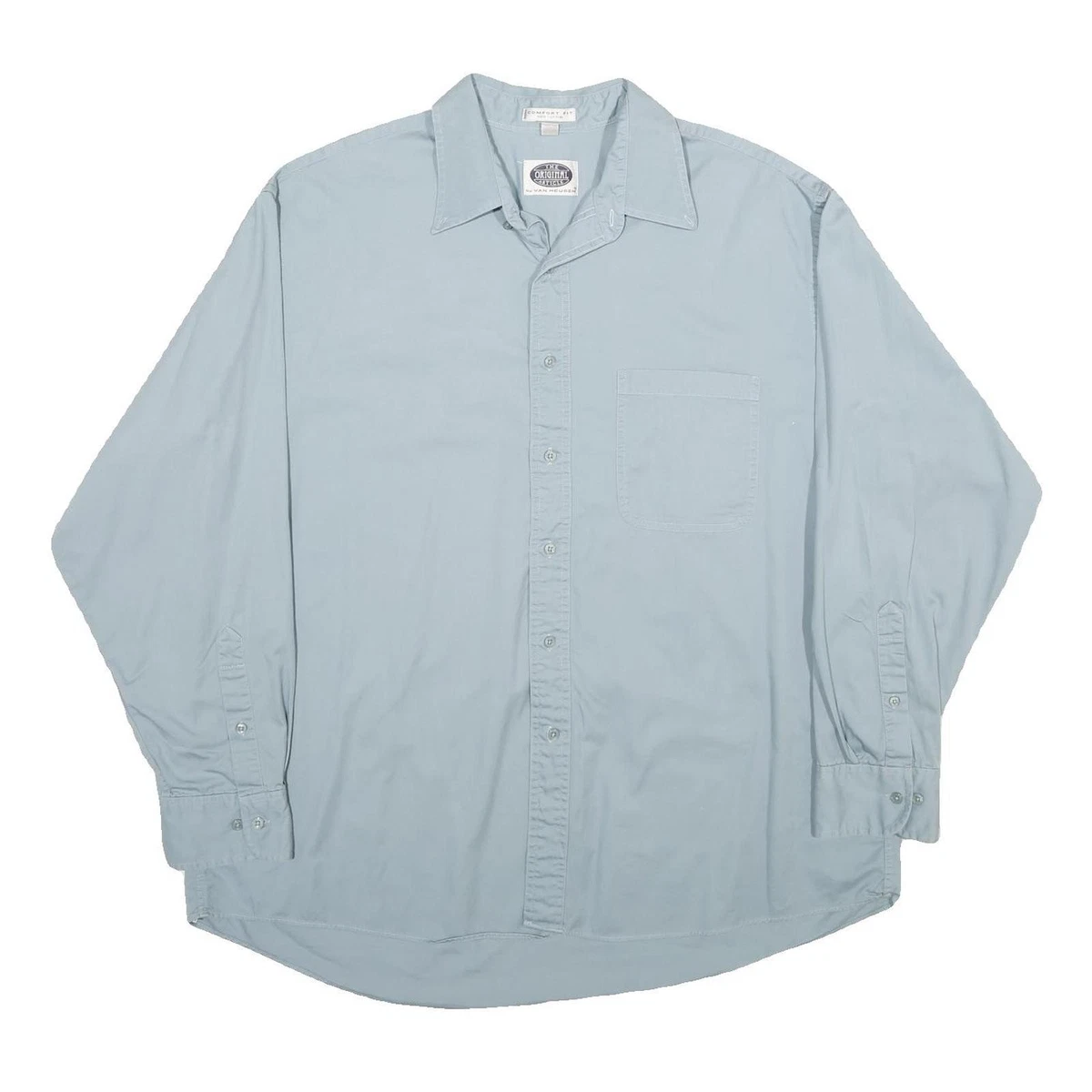 Chemise Homme Van Heusen Rayée - Col Classique Manches Longues - Taille M - Très Bon État