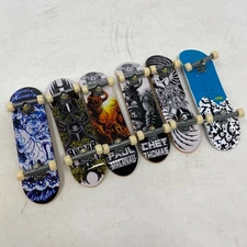 Tech Deck Finger Skateboards Panda Dark Star Adam Dyet Paul Machnau Lot of 6