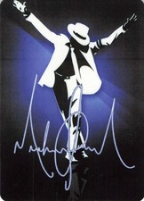 Michael Jackson Moonwalk Silhouette STANDARD SIZE Single Swap Card