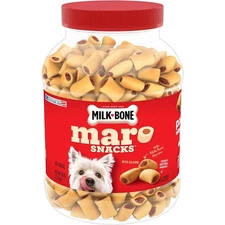 Milk-Bone MaroSnacks Small Dog Treats 40oz Jar with Real Bone Marrow Snack
