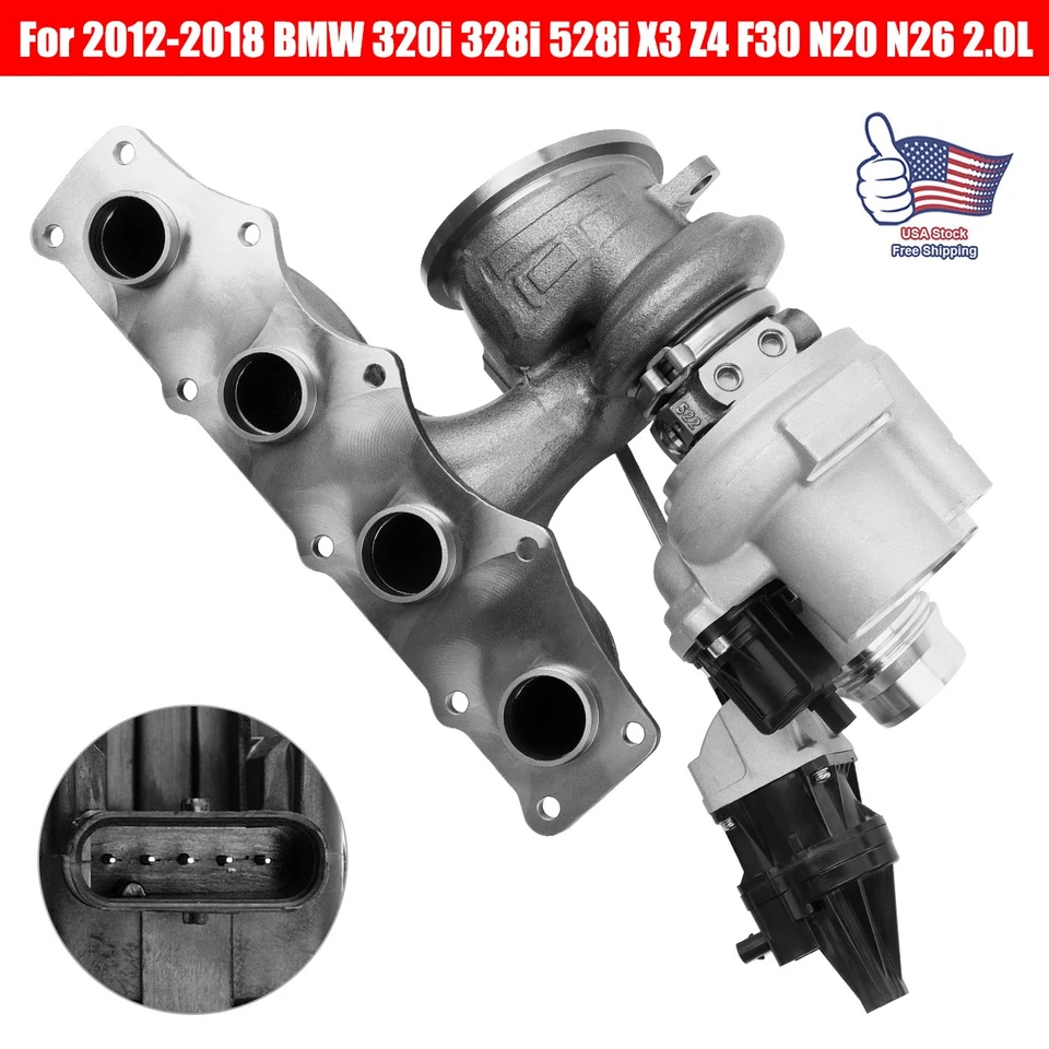 ‌Turbocharger for 2011- BMW 125i 320i 328i 528i X1 X3 Z4 11657635804 Foto 4 de 4