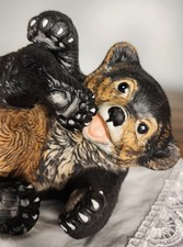 1979 Roger J Brown Numbered Black Bear cub Figurine River Shore LTD Mexico