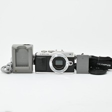 Olympus PEN E-PL7 Mirrorless Camera Body Silver Shutter Count 7468 Used
