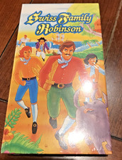 Swiss Family Robinson VHS Tape Animated Full-...