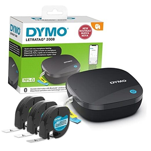 LetraTag 200B Compact Label Maker Value Pack, Wireless Connection to Bluetooth