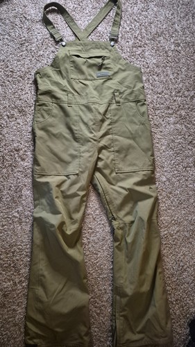 Women's Burton Avalon Dryride Vented Stretch Bib Pant Stout olive Sz XL