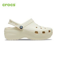 NEW CROCS Women's Classic Platform Clog 206750 Bone