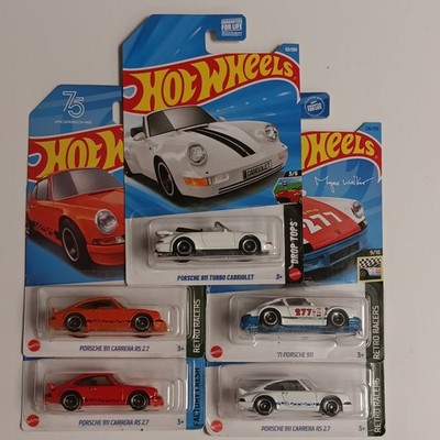 x5 Car Lot  Porsche 911 1:64 Unopened Box Turbo/RS 2.7/'71 911