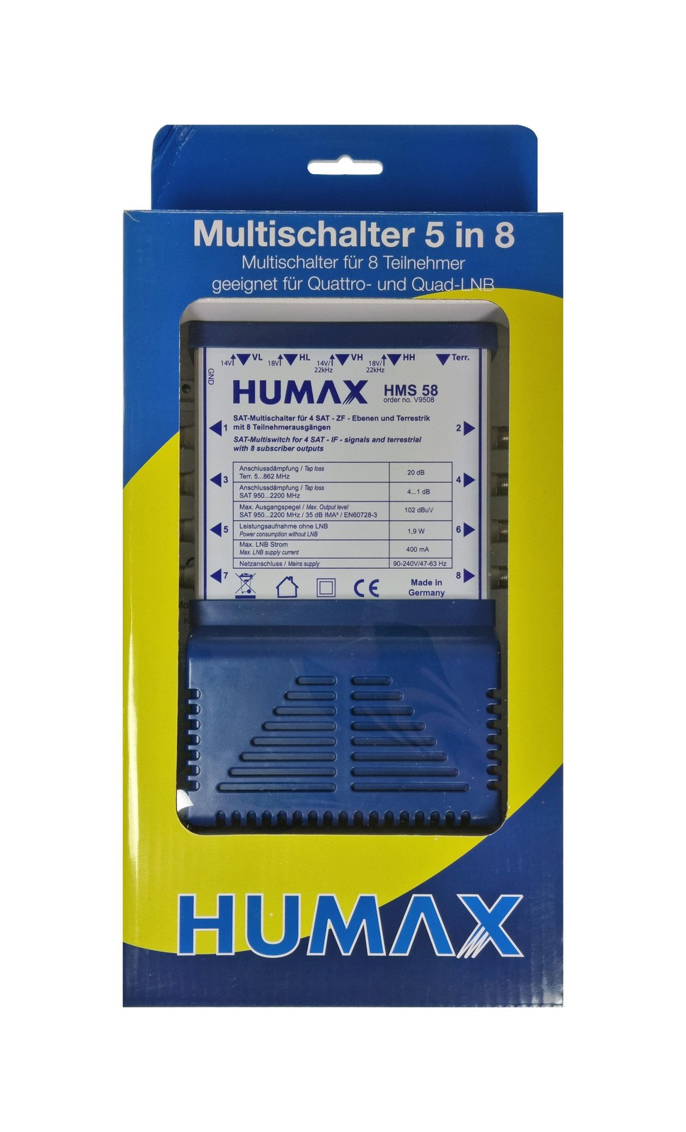 Мультишальтер HUMAX HMS 58 14090₽