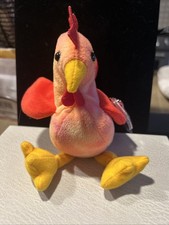 Ty Beanie Baby DOODLE The Rooster 4th Generation 3rd Tush Tag PVC 1996