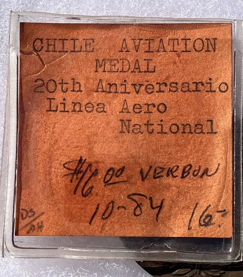 Moneda Desafío Aerolínea Nacional Chile 1949 20 Aniversario Mediados de Siglo Foto 4 de 4