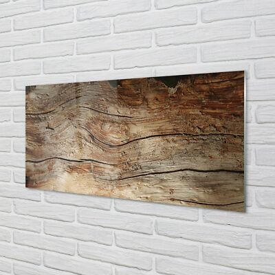 Tulup Acrylglas 100x50 Wandkunst Holzmaserung Bord