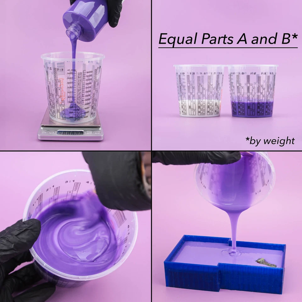 SiliCreate Fast Purple EasyMix Silicone Rubber | Platinum Cure | Molding+Casting - image 4 of 4