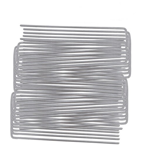 6" Galvanized Sod Staples 100/200/500/1000 Pack Landscape Staples Garden Stakes - Picture 8 of 26