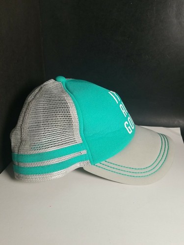 Vintage Roxy Its All Good Gray Green Mesh Trucker Snapback Hat Cap - Picture 2 of 12