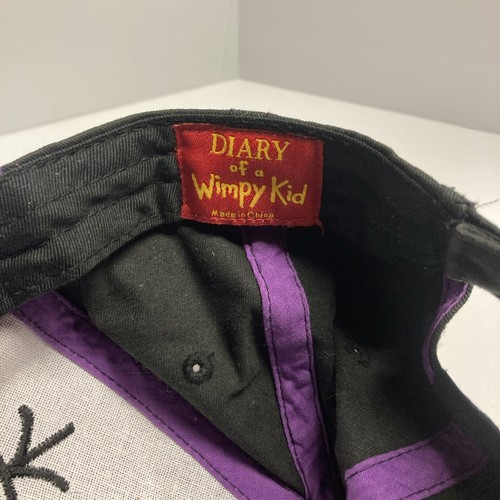 Diary of a Wimpy Kid Youth Baseball Cap Purple Black Adjustable Cotton Hat EUC - Picture 6 of 7