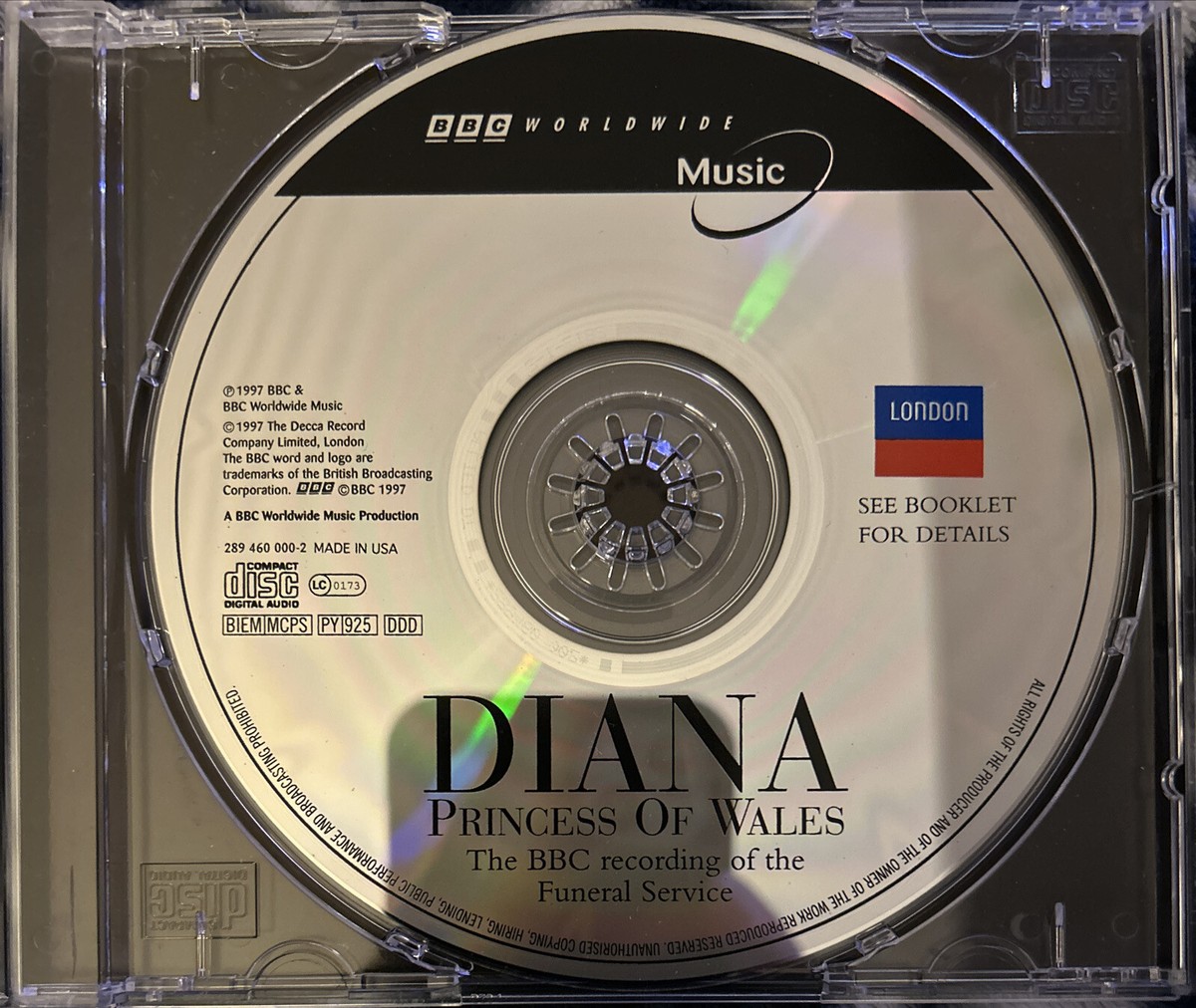Diana: BBC Funeral Service by Various Artists (CD, Sep-1997 