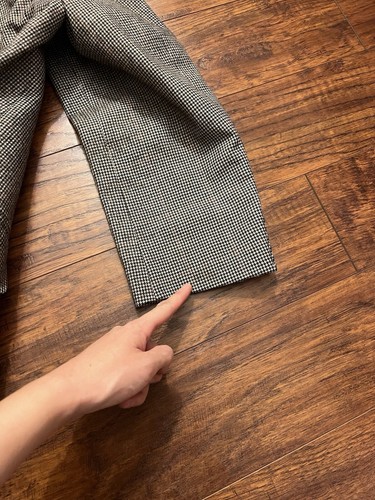 De Colección Burberrys Lana 3 Piezas Traje Blazer Chaleco Pantalones Lana Negro Gris Pata de Gallo - Imagen 9 de 24