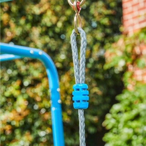 Monkey Bars Blue Backyard Kids Fun Outdoors UV Resistant Durable Active Action - Picture 5 of 10