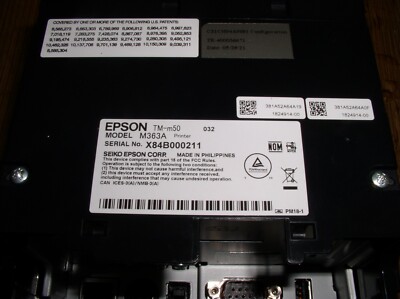 Epson Omnilink TM-M50 (M363A) POS Receipt Printer - USB / Ethernet