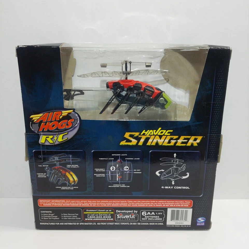 AIR HOGS Havoc Stinger Heli RC Aircraft Helicopter Radio Control Vintage VTG - Image 2 of 4