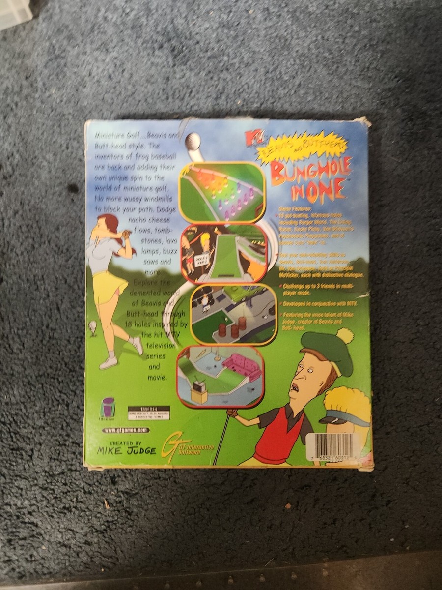MTV's Beavis and Butt-Head Bunghole in One PC CD-ROM Windows 95 MTV's Beavis and Butt-Head Bunghole in One PC CD-ROM Windows 95