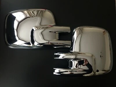 CHROME WING MIRROR COVERS FITS VW TRANSPORTER T4 CARAVELLE MULTIVAN 1990-2003 - Image 1 of 3