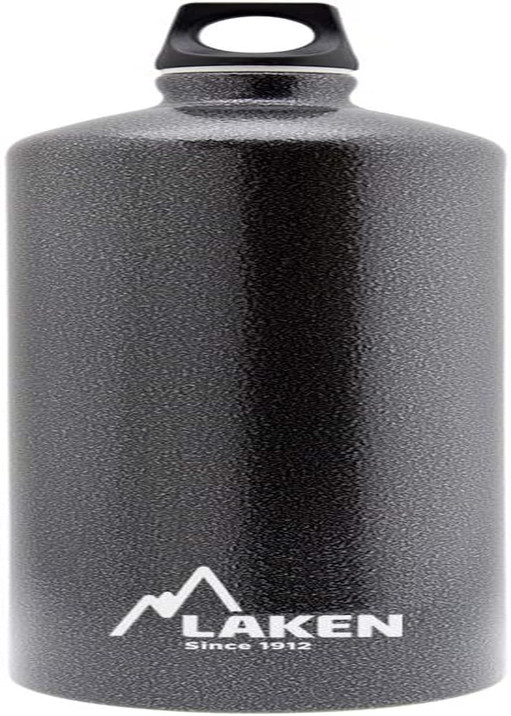 LAKEN Futura Botella De Agua, Cantimplora De Aluminio Boca Estrecha 1,5L, Gris